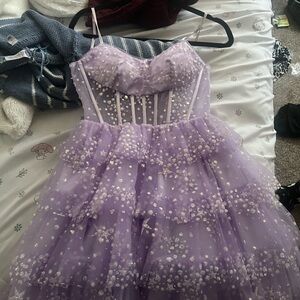 Camille La Vie Lavender Mini Dress